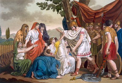 Coriolan et sa mère Volumnia, illustration de 